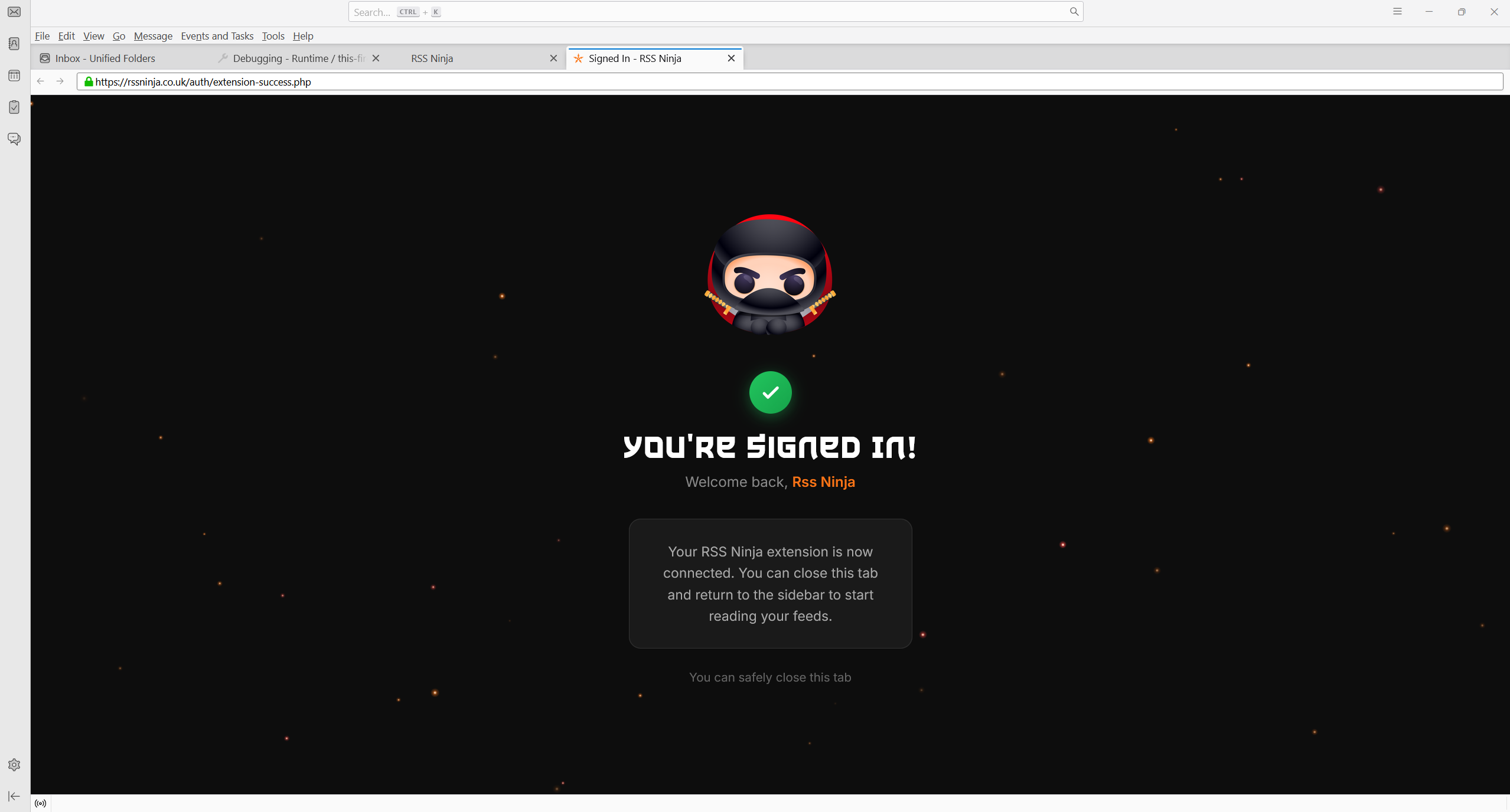 RSS Ninja for Thunderbird